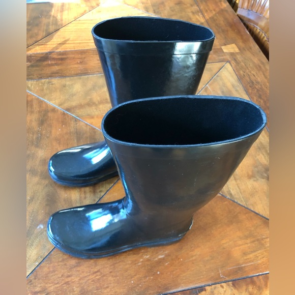 Sugar Women’s Raffle Tall Rain Boots, Size 9, Black - Picture 2 of 7